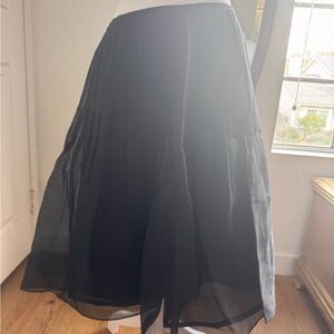 Kay Unger Black A-Line Skirt